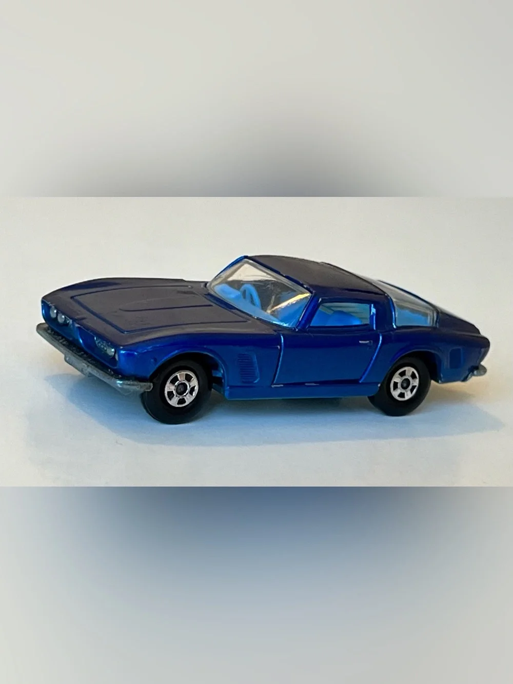 Vintage Matchbox Superfast No. 14 Iso Griffo Metallic Blue Lesney England